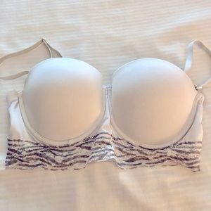WHITE PUSH UP PADDED BRA